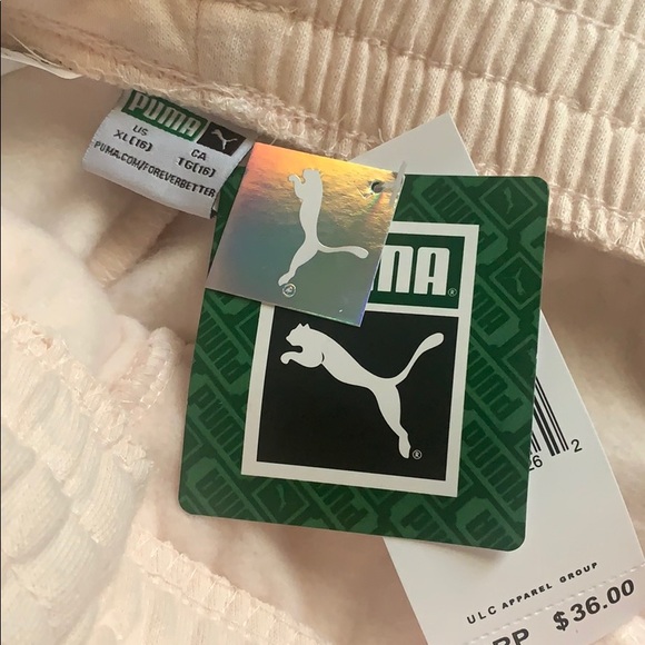 Junior’s Baby pink Puma sweat pants - Picture 4 of 4